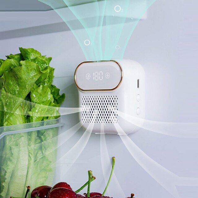  Refrigerator Deodorizing Sterilizer Household Kitchen Ozone Generator Air Purifier Keeping Fresh Rechargeable Deodorant