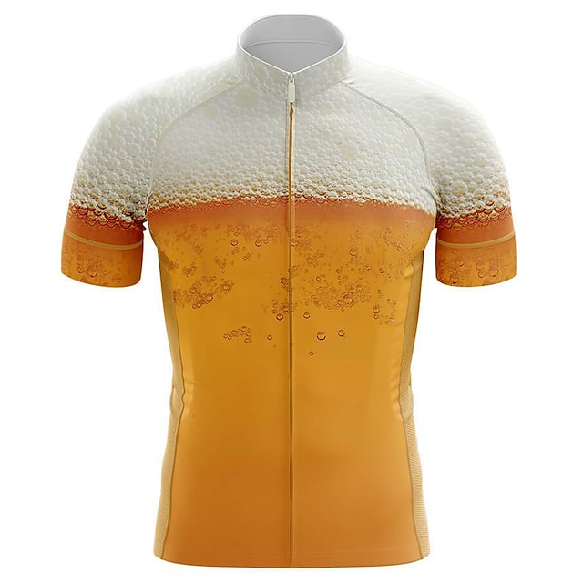  21Grams Homens Camisa para Ciclismo Manga Curta Moto Blusas com 3 bolsos traseiros Ciclismo de Montanha Ciclismo de Estrada Resistente a UV Respirável Secagem Rápida Pavio Humido Preto Amarelo Verde