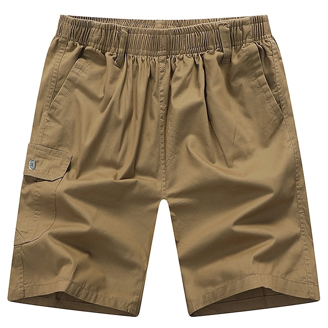Men's Chino Shorts Bermuda shorts Work Shorts Pocket Elastic Waist ...