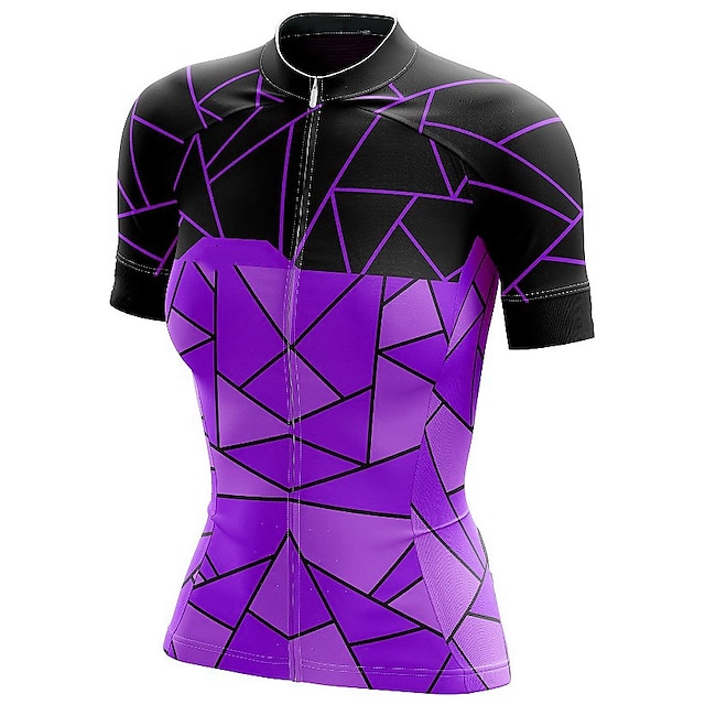  21Grams Mulheres Camisa para Ciclismo Manga Curta Moto Blusas com 3 bolsos traseiros Ciclismo de Montanha Ciclismo de Estrada Respirável Secagem Rápida Pavio Humido Tiras Refletoras Amarelo Vermelho