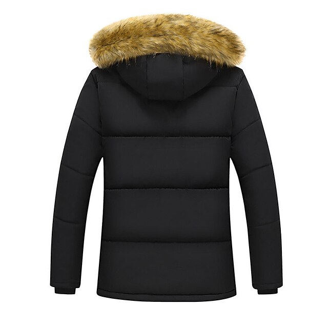 Men's Winter Coat Fleece Jacket Parka Street Casual Outdoor clothing