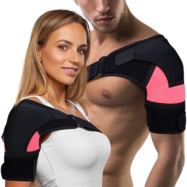  男性と女性のための 1 個の肩の保護肩の痛みを軽減する捻挫の袖口スポーツの肩の保護調節可能なショルダーベルト