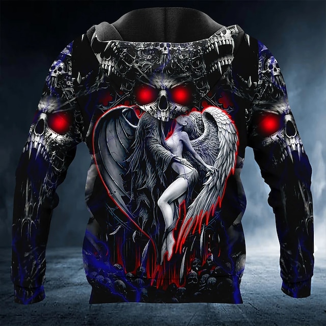 Skull Graphic Prints Daily Classic Casual Men's 3D Print Sweatshirt Pullover