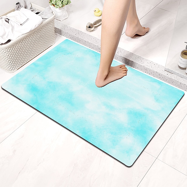  Dream Pattern Diatomaceous Earth Bath Mat Super Absorbent Bathroom Rug Door Mat New Design