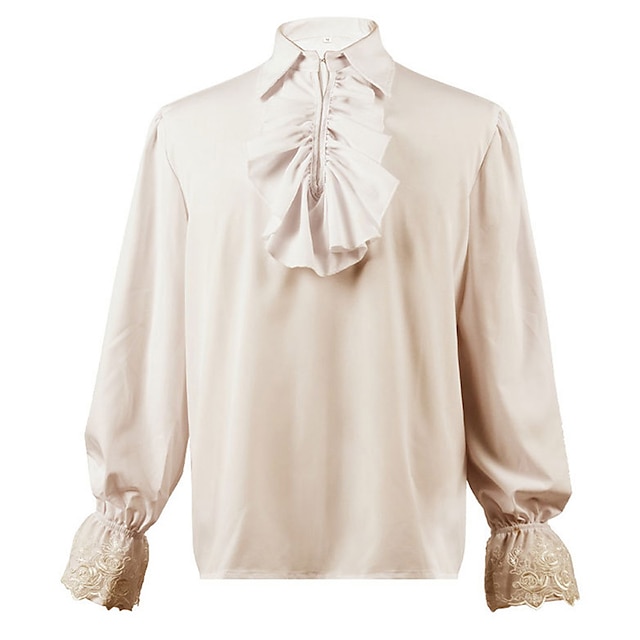 Retro Vintage Victorian Medieval Renaissance Blouse / Shirt Cosplay ...