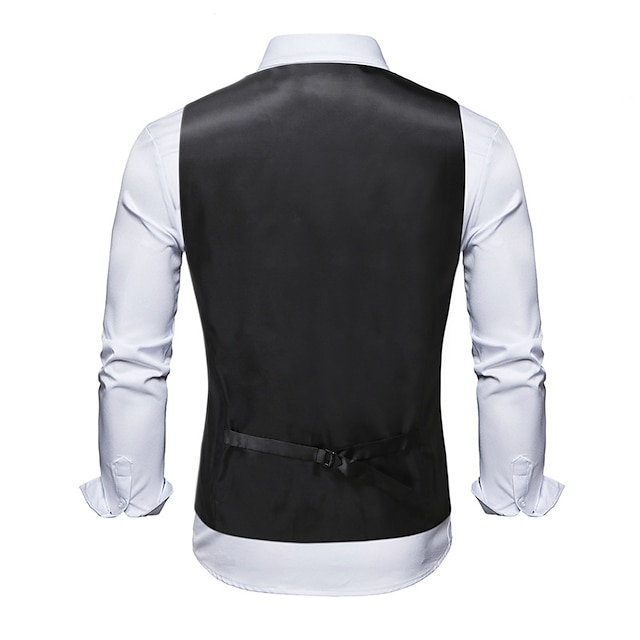 Men's Vest Waistcoat Gilet Wedding Office & Career Daily Wear Party ...