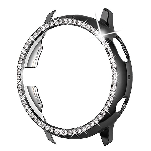  Diamond Case Watch Case Compatible with Samsung Galaxy Watch Active 2 40mm / Watch Active 2 44mm Shockproof Plastic / Hard PC Watch Cover