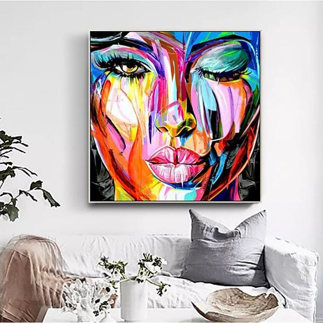 Handmade Oil Painting Canvas Wall Art Decoration Portrait Woman ...