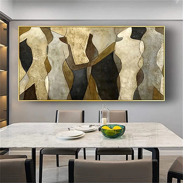 Handmade Oil Painting Canvas Wall Art Decoration Body Art Abstract ...