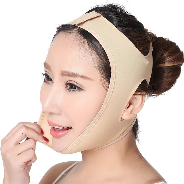  1PC ParaFaciem Reusable V Line Mask Facial Slimming Strap Double Chin Reducer Chin Up Mask Face Lifting Belt V Shaped Slimming Face Mask