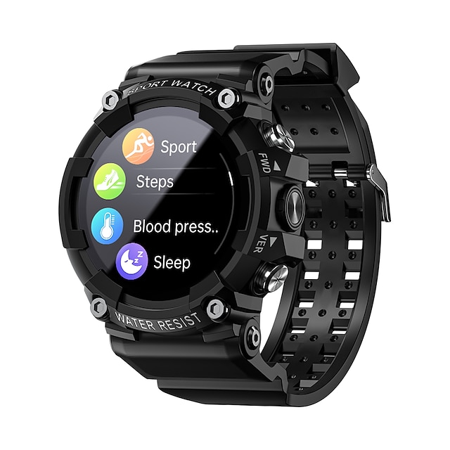  LOKMAT ATTACK 3 Smartwatch 1.28 Zoll Smartwatch Fitnessuhr Bluetooth Schrittzähler Anruferinnerung Fitness Tracker Kompatibel mit Android iOS Damen Herren Wasserfest Langer Standby Freisprechanlage