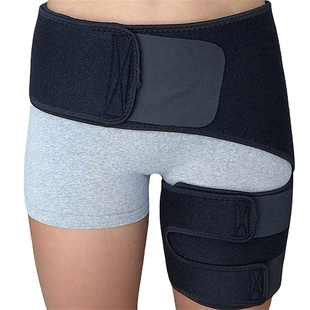  1 peça protetores de perna esportivos respirável proteção de quadril cinto de virilha proteção muscular proteção de coxa protetores de levantamento de peso para corrida