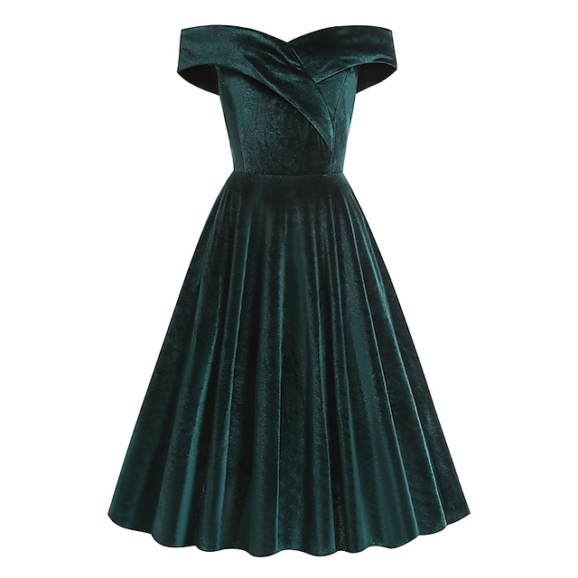  retro vintage 1950-tal vintageklänning cocktailklänning svängklänning flare klänning maskeradfest/aftonklänning för kvinnor