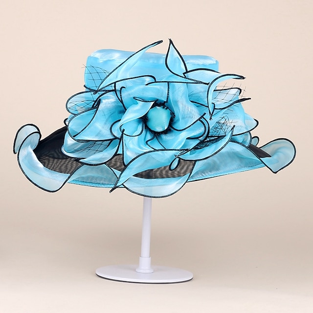  Chapéus de seda de gelo elegantes estilo clássico simples com laço 1 pc festa/noite/chá festa headpiece/ocasião especial/escritório & carreira/casual/aniversário/novo