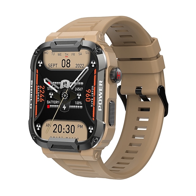 iPS mk66 Reloj inteligente 1.85 pulgada Smartwatch Reloj elegante Bluetooth Podómetro Recordatorio de Llamadas Seguimiento de Actividad Compatible con Android iOS Mujer Hombre Impermeable Larga