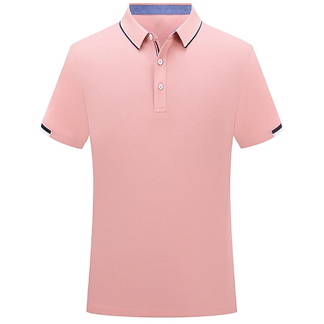 Men's Polo Shirt Golf Shirt Outdoor Casual Polo Collar Short Sleeve ...