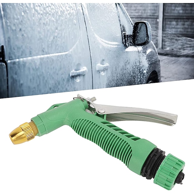  Car Washing Water Gun Adjustable Sprinkler Head 10m-20m Injection Distance Short Pressure Washer Gun for Car Washing/Plants and Lawn/Patio Gardening/Pets Shower