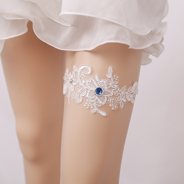  Polyester Modern Contemporary Wedding Garter With Appliques / Bandage Garters Wedding Party