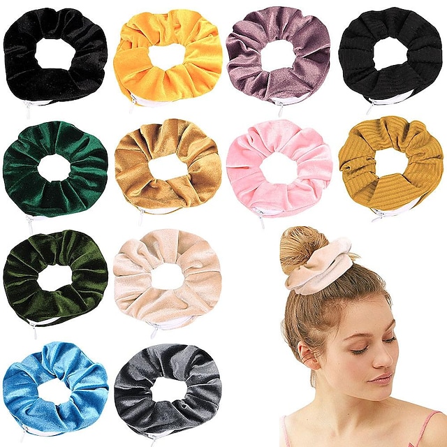  Hair Scrunchies Velvet Elastic Hair Bands Scrunchy Hair Ties Ropes Scrunchie for Women or Girls Hair Accessories