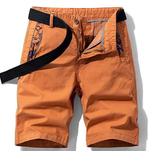 Men's Cargo Shorts Bermuda shorts Work Shorts Pocket Plain Comfort