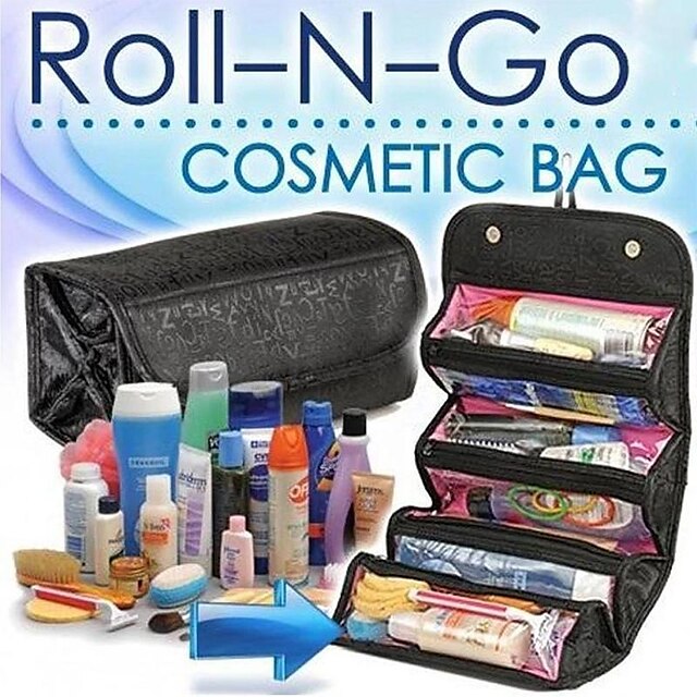  internet berømthed ins rejser aftagelig makeup taske folde kosmetisk opbevaringstaske vasketaske