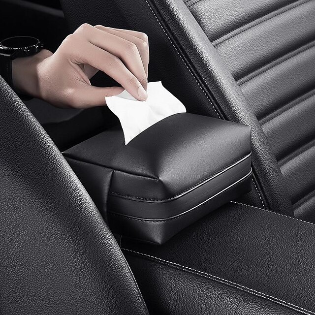  Tissue Box Car Interior With Pumping Paper Box Simple Straps Napkin Bag Supplies Decoration