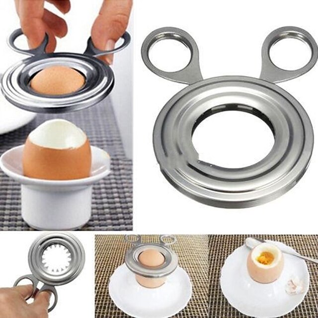 Slicer Boiled Cooked Egg Topper Snipper Eggshell Shell Opener Kitchen