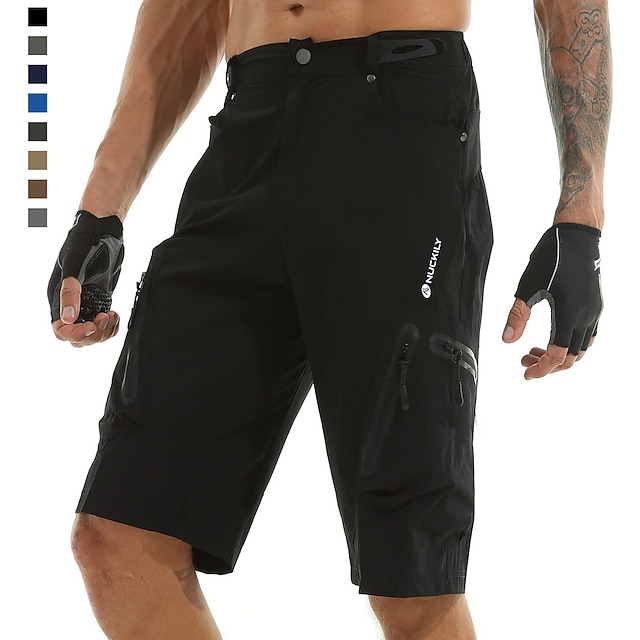 Nuckily Men's Bike Shorts Cycling MTB Shorts Bike Relaxed Fit Shorts