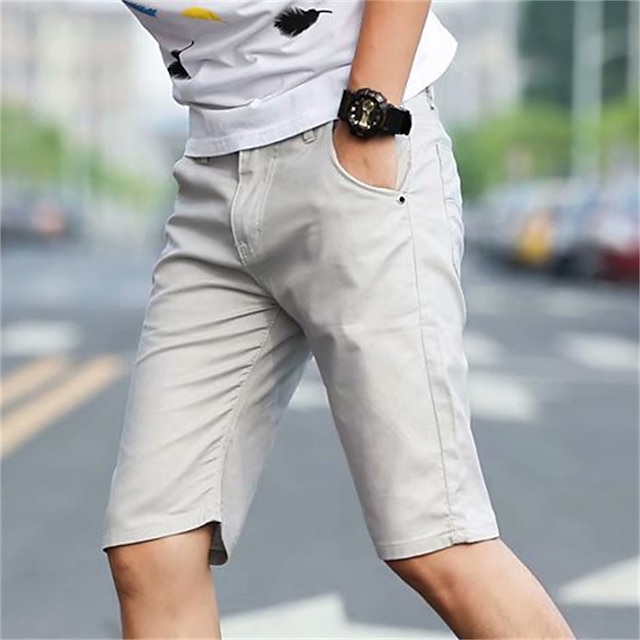 Men's Chino Shorts Bermuda shorts Work Shorts Pocket Plain Comfort ...