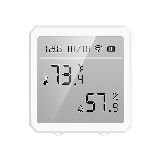  Tuya WIFI Temperature Humidity Sensor Indoor Hygrometer Thermometer Detector Smart Life Remote Control Support