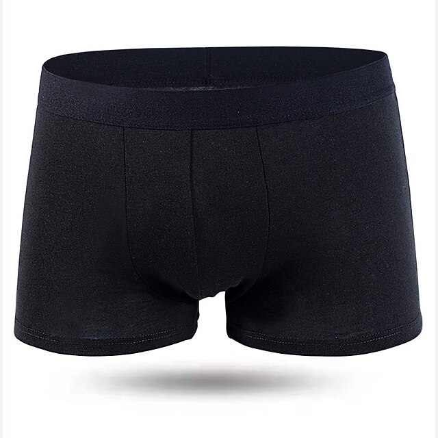 Men's 4 Pack Boxer Briefs Underwear Basic Panties Boxers Underwear 95 Cotton Breathable Soft