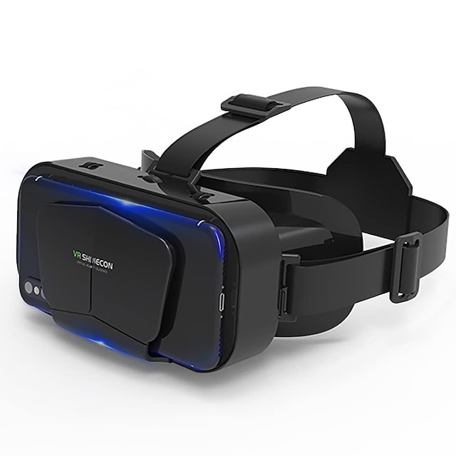  VR shinecon מציאות מדומה VR אוזניות משקפי תלת מימד VR משקפי ראייה לסרטי טלוויזיה & משחקי וידאו תואמים ל-ios & סמארטפון אנדרואיד בגודל 4.7 - 7 אינץ'