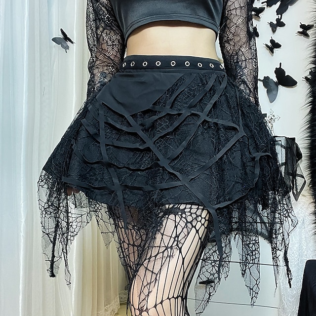  Retro Vintage Punk & Gothic Mini Skirt Goth Girl Women's Masquerade Party / Evening Skirts