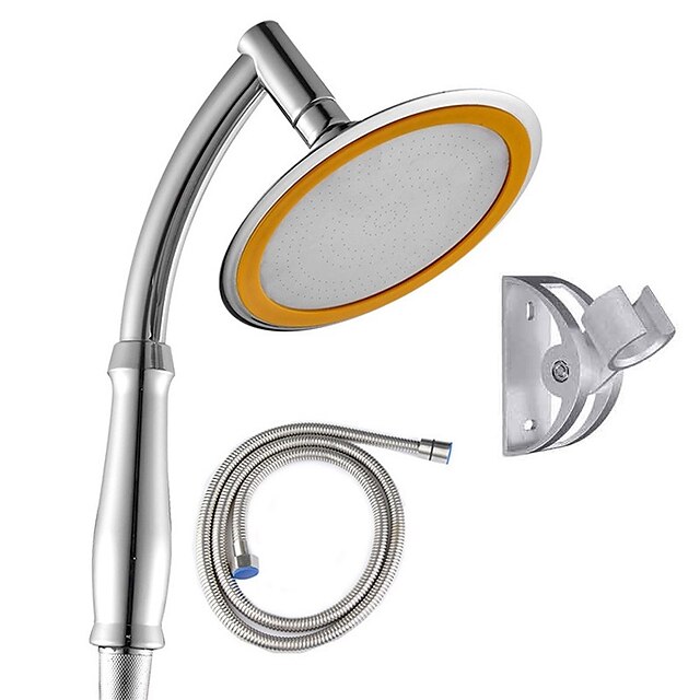  High Pressure Shower Head Bracket Hose Set 360 Degree Adjustment Water Saving Handheld Shower Head Bath Nozzle SPA Rainfall Turbo Shower Head Set for Bathroom