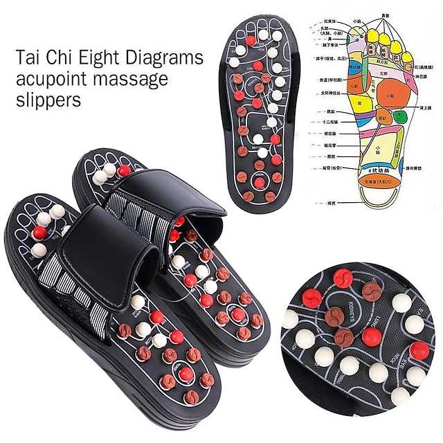  fotmassage tofflor akupunkturterapi massageskor för fot akupunkt aktiverande zonterapi fotvård massageador sandal