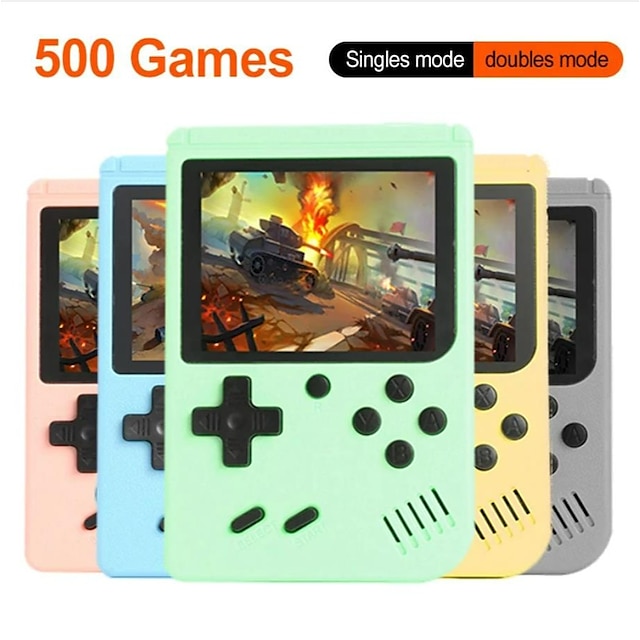  500 in 1 3-Zoll-LCD-Videospielzeug-Gaming-Player Mini-Handheld-Spiele Spielzeug-Spielekonsole für Kinder tragbare Spielmaschine