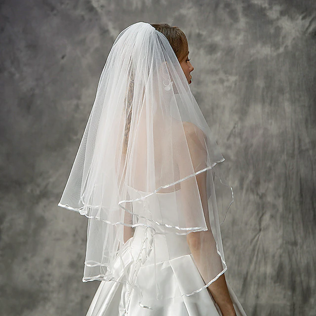 Two-tier Stylish / European Style Wedding Veil Elbow Veils with Tier ...