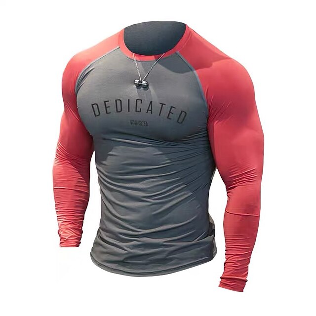 Men's Running Shirt Gym Shirt Long Sleeve Base Layer Athletic