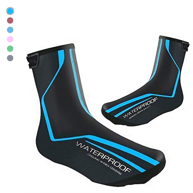  waterproof cycling shoe covers winter road bike overshoes thermal warm shoes cover for men women, mtb bicycle booties
