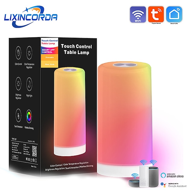  LED Slimme Lamp Tuya Touch Nachtlamp LED Aai Lamp Bedlamp Voedingslamp Bureau Lamp Touch Aai Sfeerlamp Cadeau