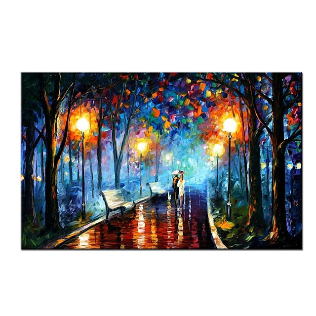  Oil Painting Handmade Hand Painted Wall Art Modern Abstract Landscape painting artwork pattle knife oil painting Home Decoration Decor Rolled Canvas No Frame Unstretched