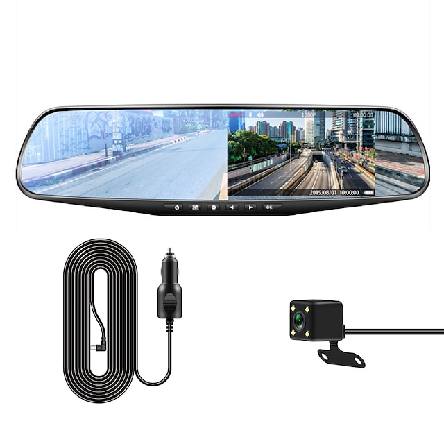  YC-188W 1080p Model nou / Full HD DVR auto 170 Grade Unghi larg CMOS 4 inch IPS Dash Cam cu Vedere nocturnă / G-Sensor / Mod de Parcare Înregistrator auto