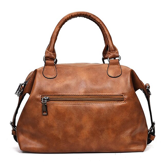 Women's Faux Leather Satchel Handbag - Perfect for Daily Use, Work, and ...