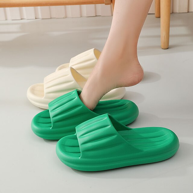 Home Slippers Bathroom Slides Minimalist EVA Indoor And Outdoor ...