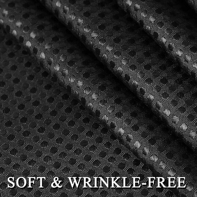 Gradient Waffle Shower Curtain Textured Fabric Waterproof Bathroom