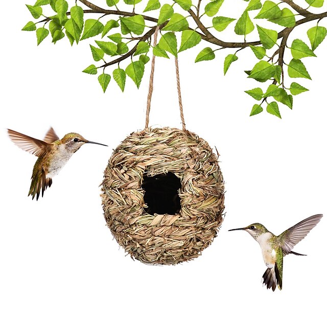  Hummingbird House Bird House Charming Decorative Hummingbird House Ideas Hanging Straw Crafts Hummingbird Nests For Outdoors Hanging