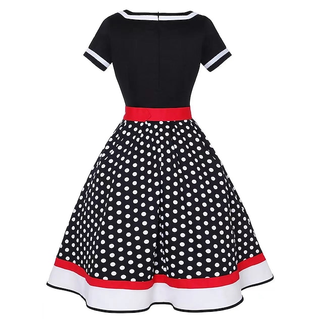 Retro Vintage 1950s Rockabilly Petticoat Hoop Skirt A-Line Dress Tutu ...