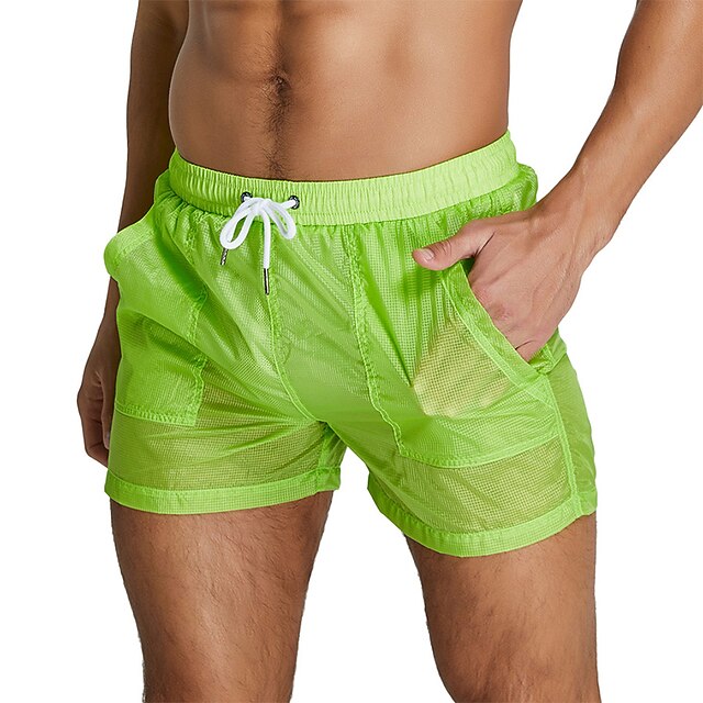 Men's Swim Shorts Swim Trunks Board Shorts Beach Shorts Drawstring