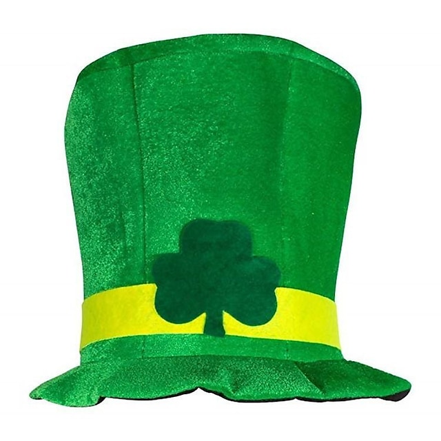  St. Patrick's Day Kleeblatt irisch Mützen Erwachsene Herren Cosplay Party / Abend St. Patrick's Day Fest / Feiertage Polyester Grün Herren Damen Einfach Karneval Kostüme 3 Blatt
