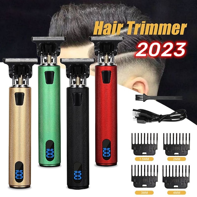  ماكينة قص الشعر الاحترافية للرجال ماكينة قص الشعر لقص الشعر مجموعة قص الشعر القابلة لإعادة الشحن USB للحلاقين